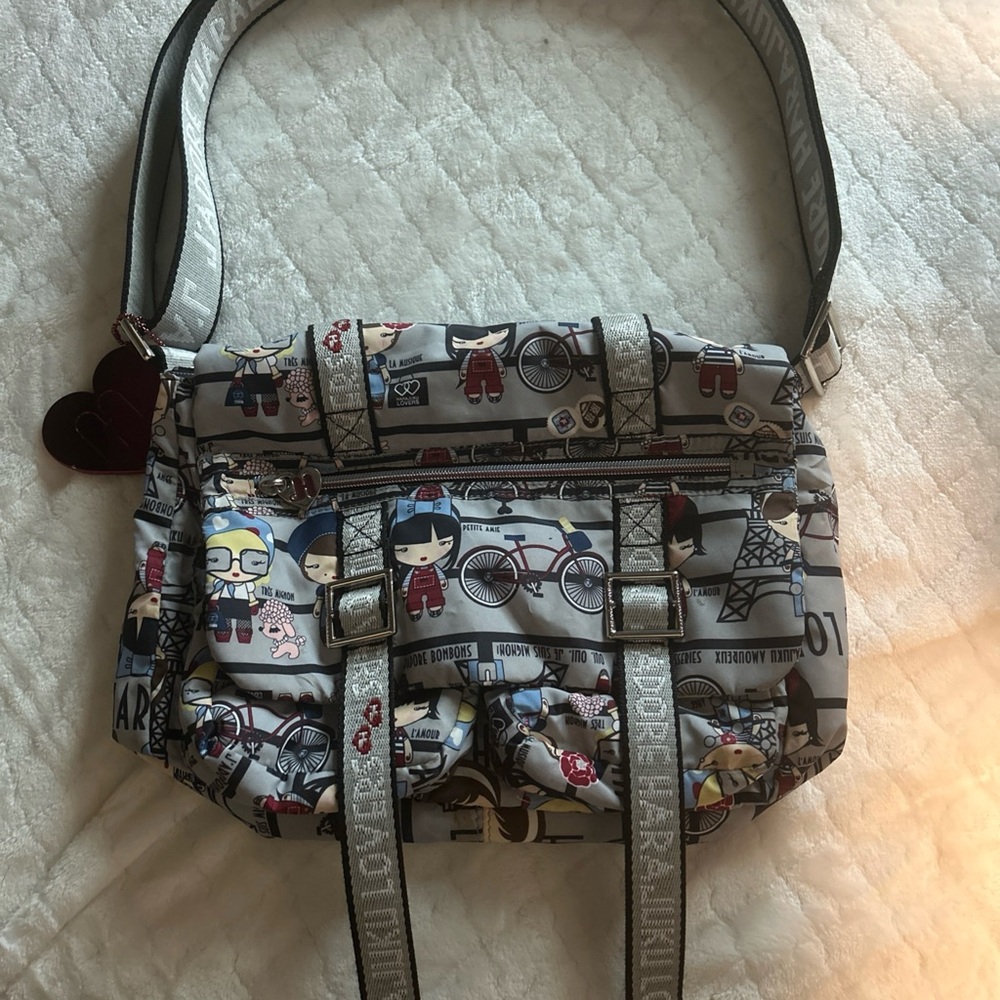 Harajuku Jadore Lovers Doll Girl Purse Messenger Bag Adjustable Shoulder Strap